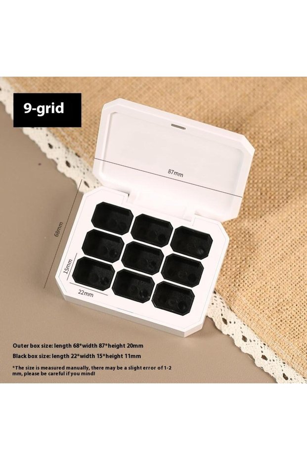 9Grids 4/6/9/12 Grids Empty Magnetic Packaging Box For Nail Manicure DIY Fast Painting Gel Solid UV