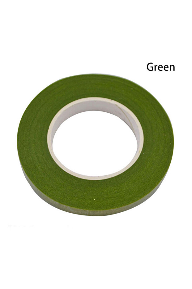 2 Rolls Green 12mm x 30Yards 1/2" Wide 30Yards Floral Tapes for Bouquet Stem Wrapping and Floral Cra