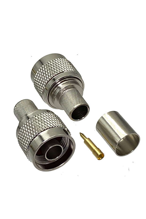 10pcs Connector N male Plug crimp RG8 RG213 RG165 LMR400 7D-FB cable straight