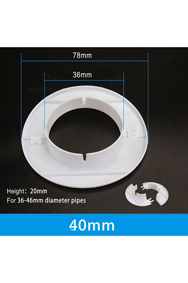 40mm 40-80mm Pipes Hole Cover PP Air Conditioning Conduit Pipe Entry Cable Vents Passage For Househo