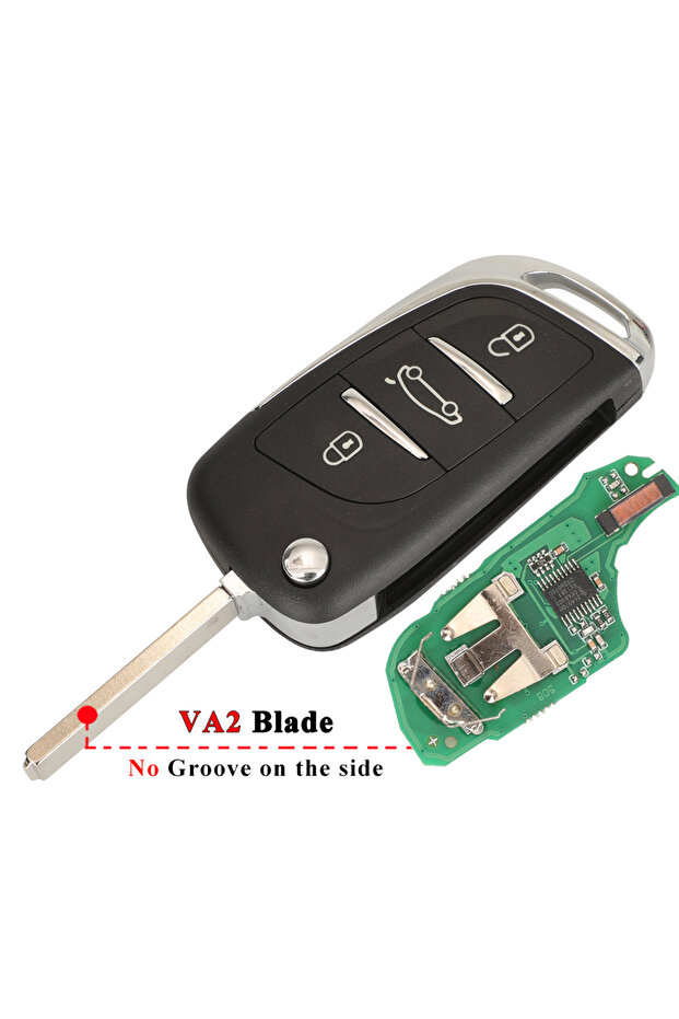 with VA2 Blade jingyuqin Remote Car Key 434Mhz ID46 PCF7941 Fob for Citroen С2 C4 С3 С5 C6 DS4 DS3 D