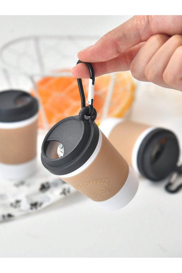 one-size cup Coffee Cup Pet Waste Bag Dispenser, Portable Outdoor Dog Walking Poop Bag Holder