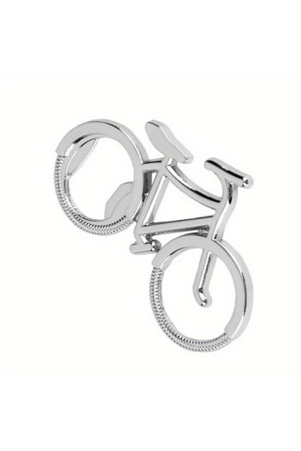 1pc Corkscrew Metal Keychain,Stainless Steel Bike Shape Bottle Opener,Creative and Funny for Beer,Wi