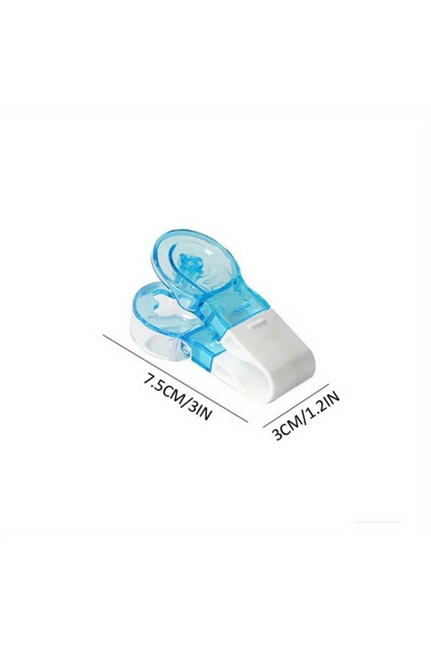 Blue 1pc Portable Pill Taker Remover with Medicine Box Household Gadgets, Tablets, Pills Assistance