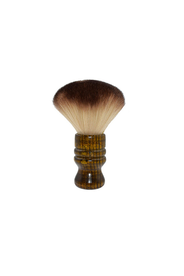 A Professional Salon Solid Wood Handle Hairdressing Neck Brush Cutting Cleaning Brush Barber Salon A