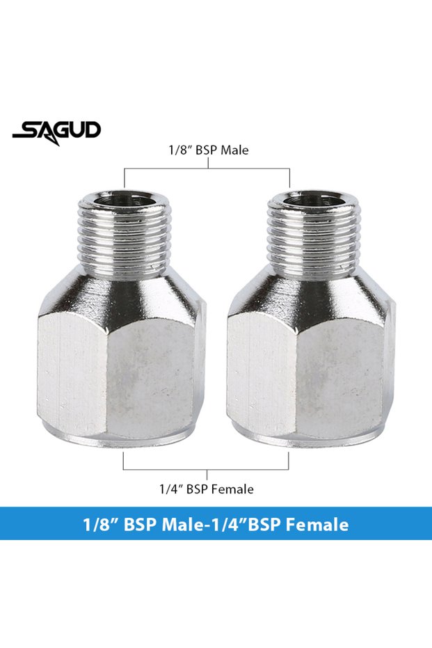 SD-54-2 SAUGD 9PCS/Set Airbrush Adaptor Fitting Accessories Replacement Kit Coupling Connector Tool