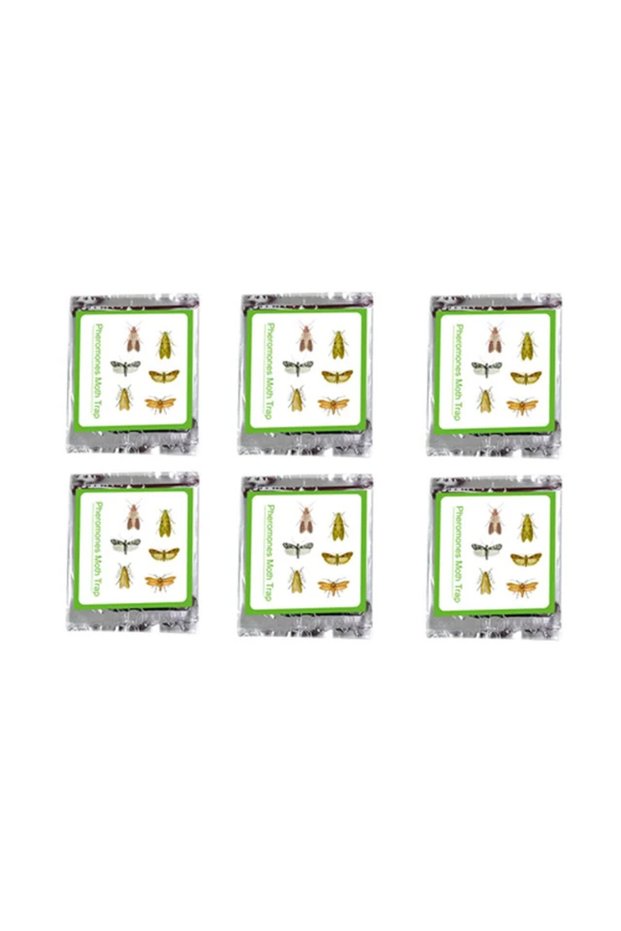 6 pcs 6/12/50PCS Clothes Pantry Food Pheromone Killer Paste Sticky Glue Trap Pest Reject Fly Moth Fa