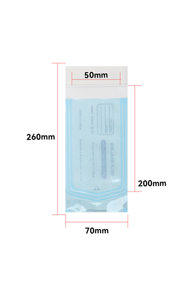 70x260MM-20pcs MAMBA 10/20PCS Disposable Self-sealing Sterilization Pouches Bag 5 Sizes Tattoo Acces
