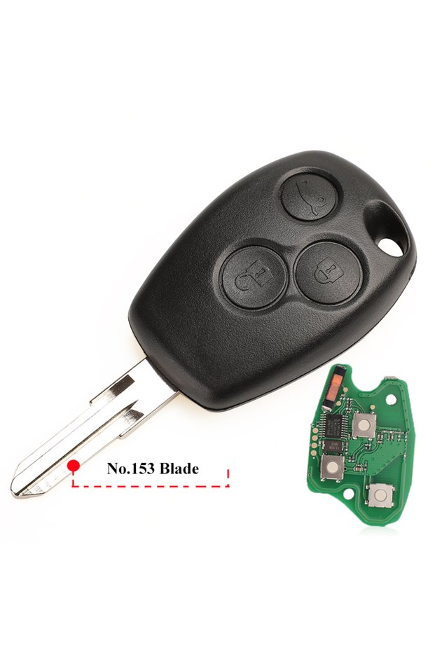 PCF7946 Chip 3B NO.153 blade jingyuqin 2 Buttons Remote Key For Renault Duster Modus Clio 3 Twingo