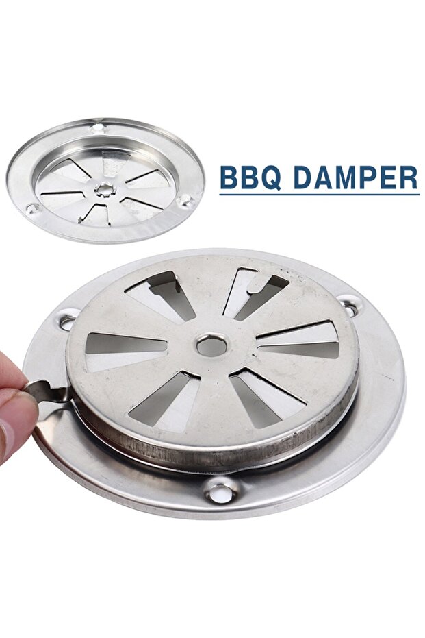 BBQ Grill Smoker Exhaust Vent Stove Air Vent Damper Stainless Steel Air Vent Hole BBQ Accessories Re