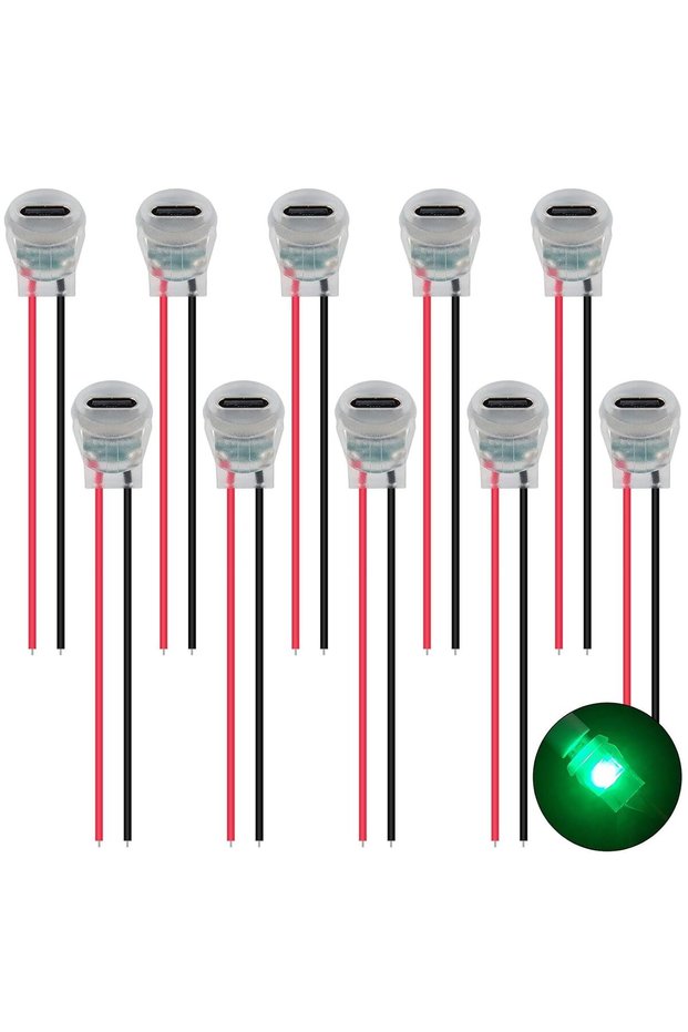 2P 10pcs 10PCS Newly Upgraded LED USB-C Connector Type-C Female Chassis 2 Pin Socket Connector Water