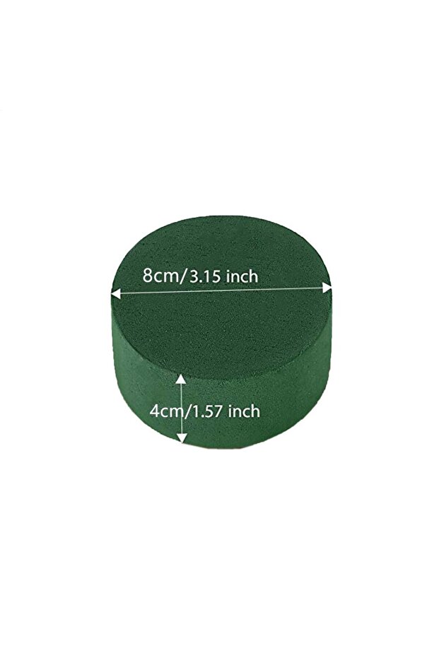 Green 6pc 6pcs DIY Round Floral Foam Bricks Flowers Mud Green Florist Styrofoam Blocks Wedding Birth