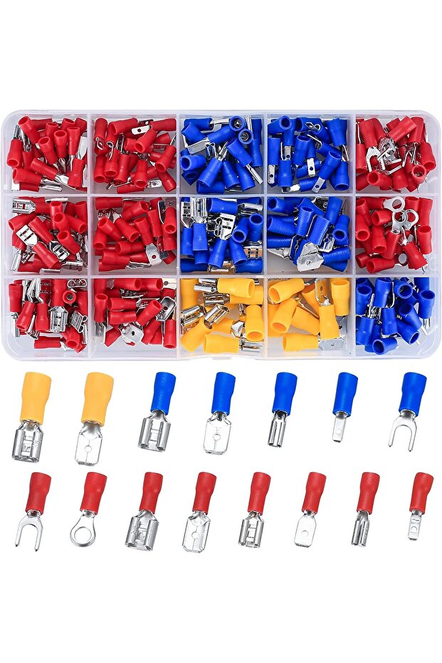 280pcs no plier 280PCS Wire Connectors, with/without SN-02C Plier (optional), Insulated Butt, Wire T