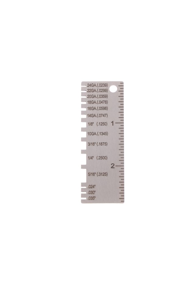 B 0-36 Round AWG SWG Wire Gauge Thickness Ruler Gauge Diameter Stainless Steel Measurer Tool Welding