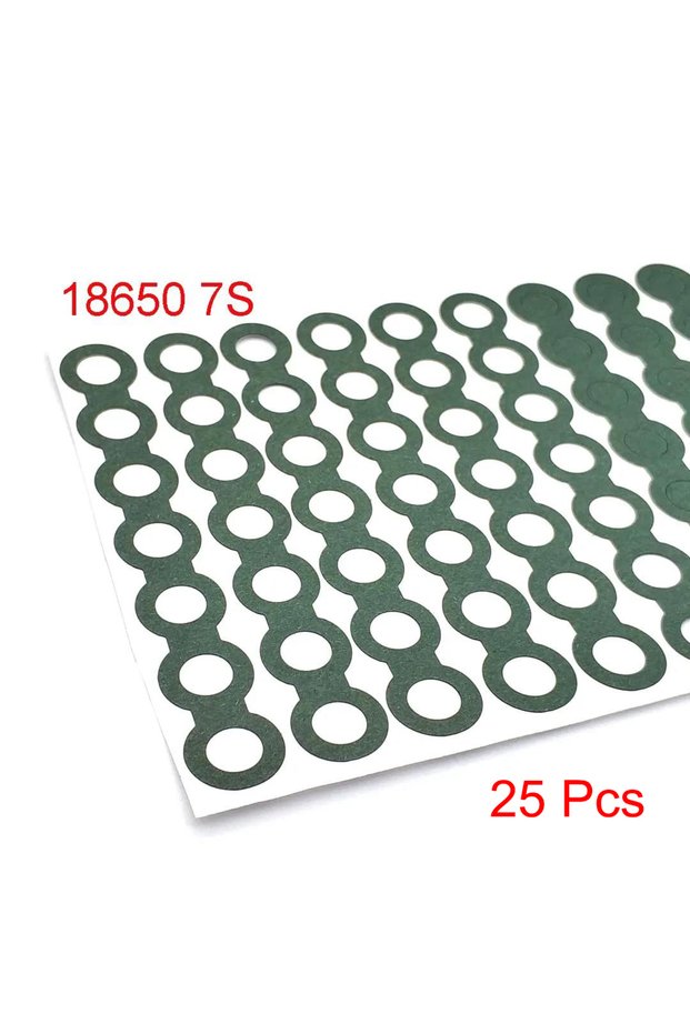 7S 18650 Hollow 25-100pcs 18650 21700 26650 32650 Insulation Gasket Li-ion Battery Cell Barley Adhes