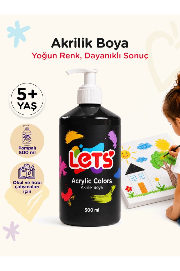 Akrilikboya500ml.siyah/l-5309