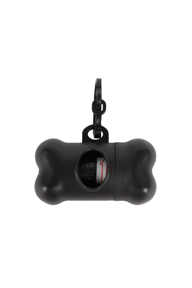 Black 1pc Bone Shaped Bag Dispenser Disposable Pet Dog Waste Bag Holder Plastic Garbage Bag Case Car