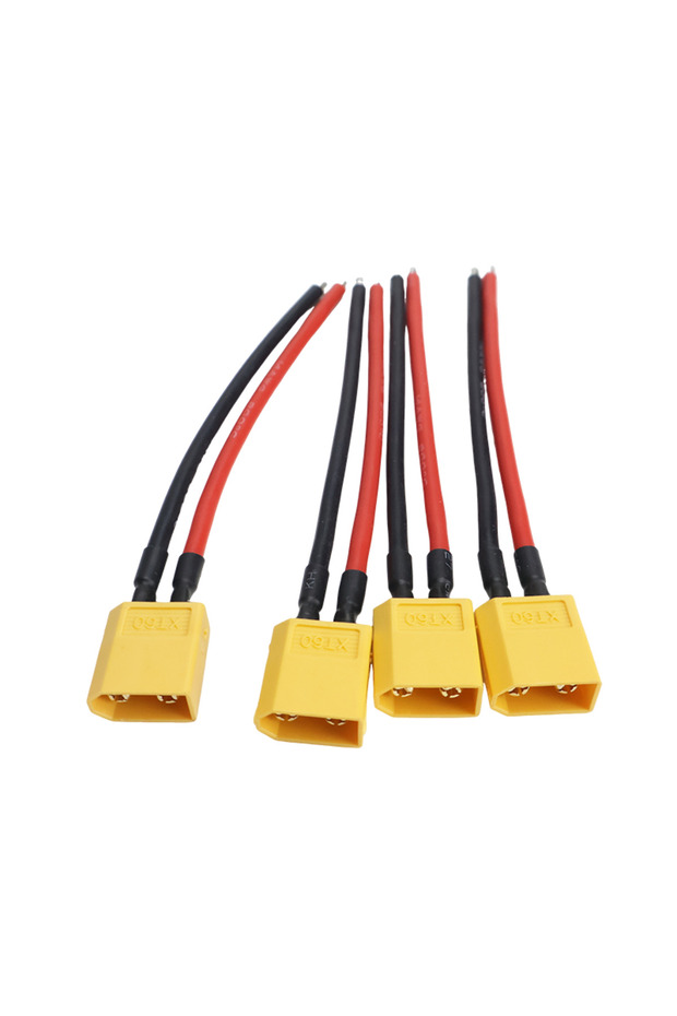 XT60 Male - 4Pcs 4pcs XT60 Battery Male Female Connector Plug - 10cm 14AWG Silicone Wire Cable for R