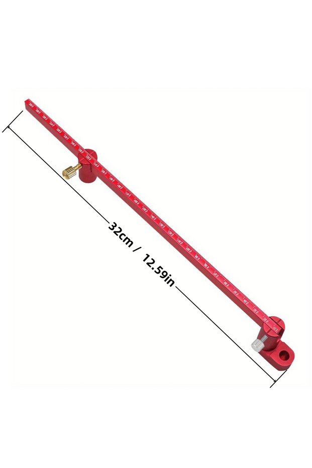 1pc Metric 320mm 320mm/550mm Woodworking Scribing Gauge, Metric & Inch, Lengthening Aluminum Alloy S