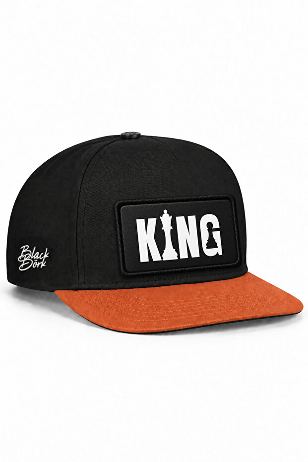 King Logo Tile-Black Hip Hop Hat