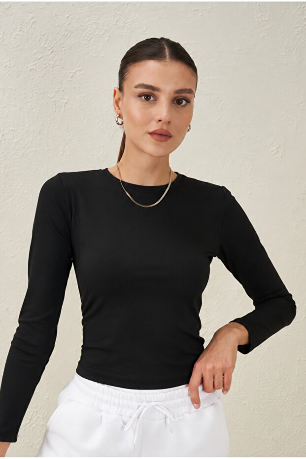 Black Long Sleeve Bodysuit
