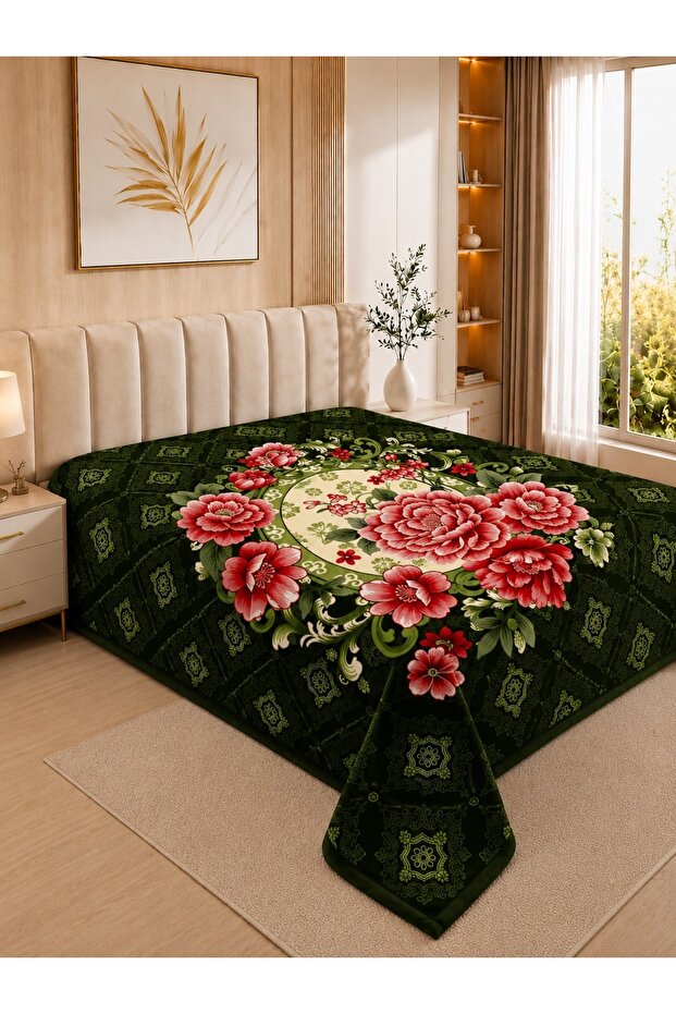 Osotto Double Layer Embossed Blanket | 220X240 cm | 5 kg | Thick & Soft Verdelia