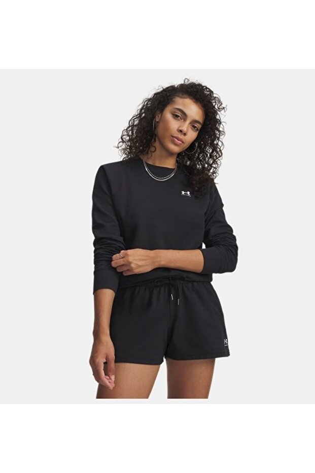 Sport Terry Crew Women's Sweat 6011016-001 Black / White