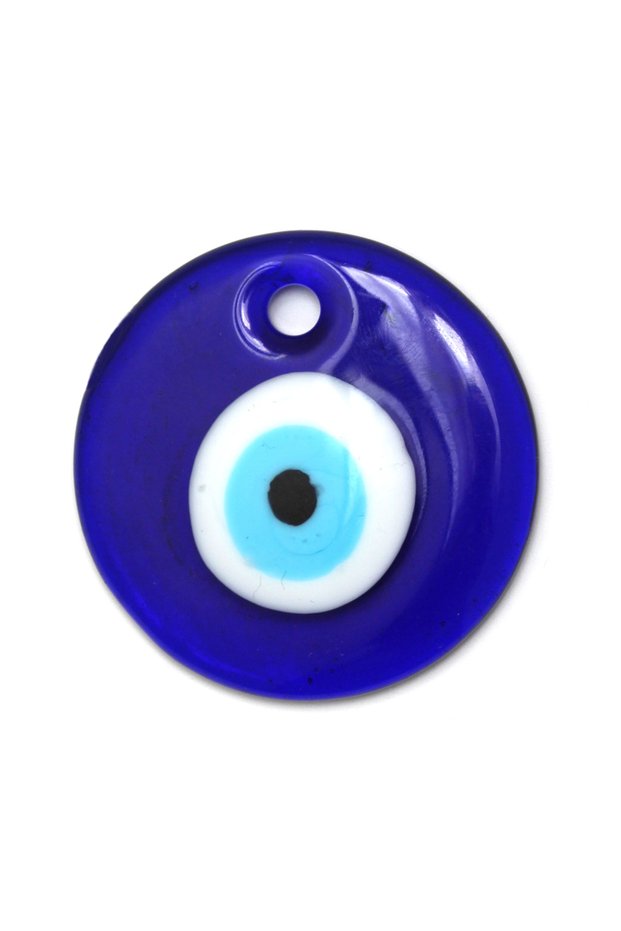 5cm Lucky Eye Drop Oil Blue Turkish Evil Eye Pendant Glass Round Pendant for Necklace Keychain Jewel