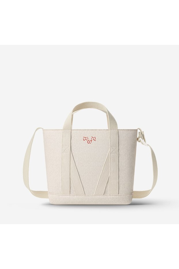 Year of Snake Young Hull Tote-Small White