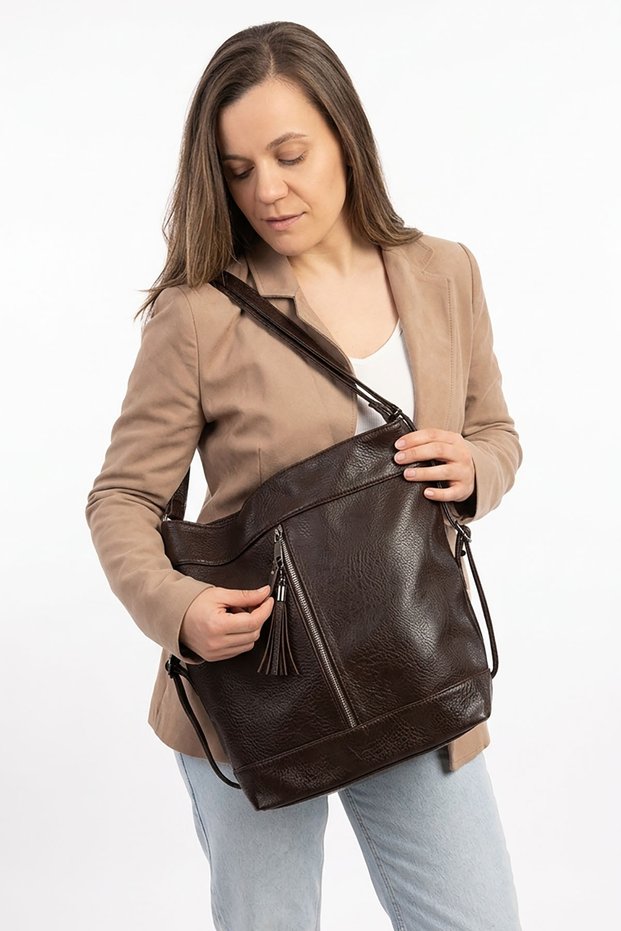 Women's Multi-Compartment Backpack and Shoulder Bag |   School, Work, and Daily Use
