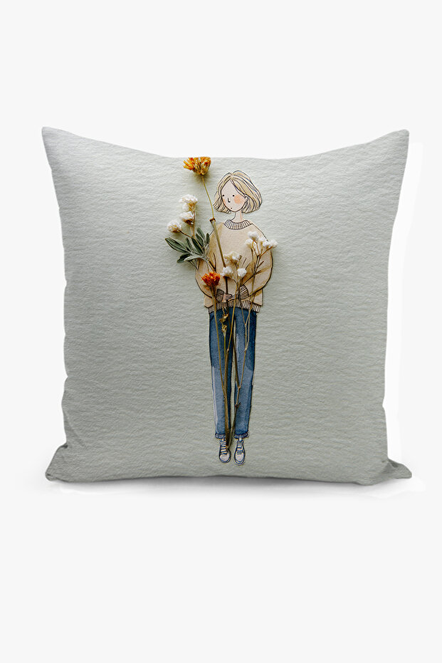 Double-Sided Digital Print Throw Pillow Cover - Spring Series