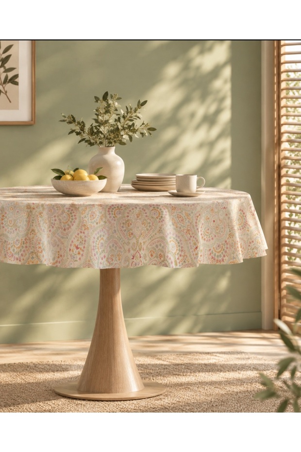 Ancre Pvc Tablecloth - Blue - 140 cm