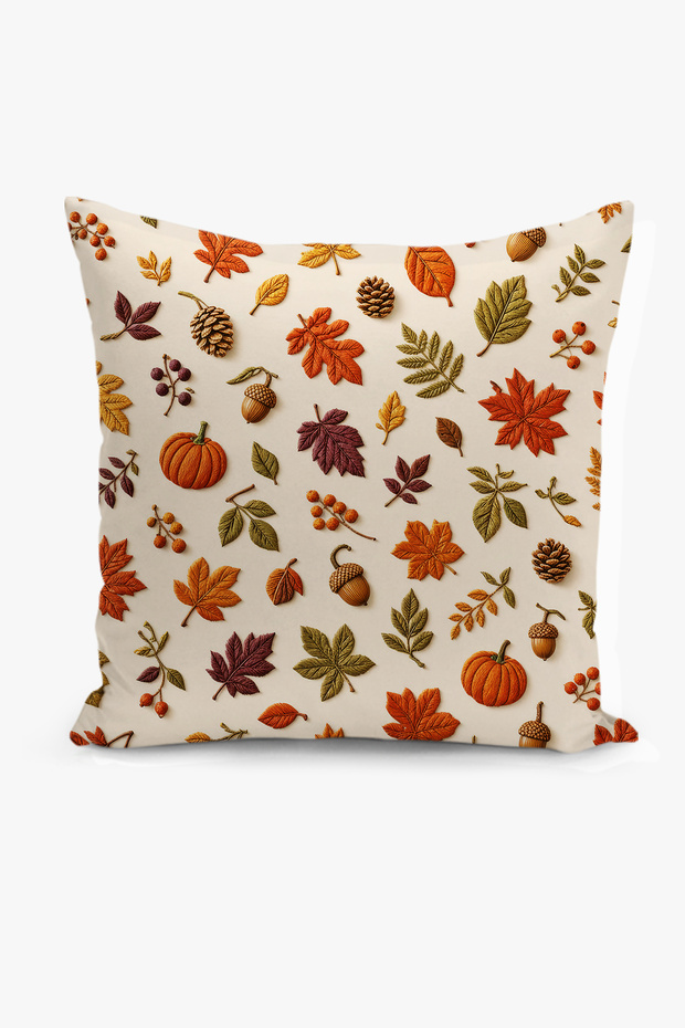 Double-Sided Digital Print Throw Pillow Cover - Autumn Series