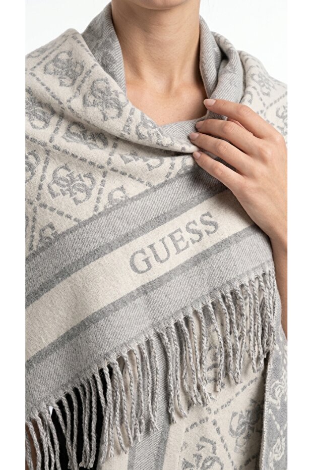 Women's Shawl Jacquard Patterned Tasseled Soft Textured Casual and Stylish Shoulder Shawl