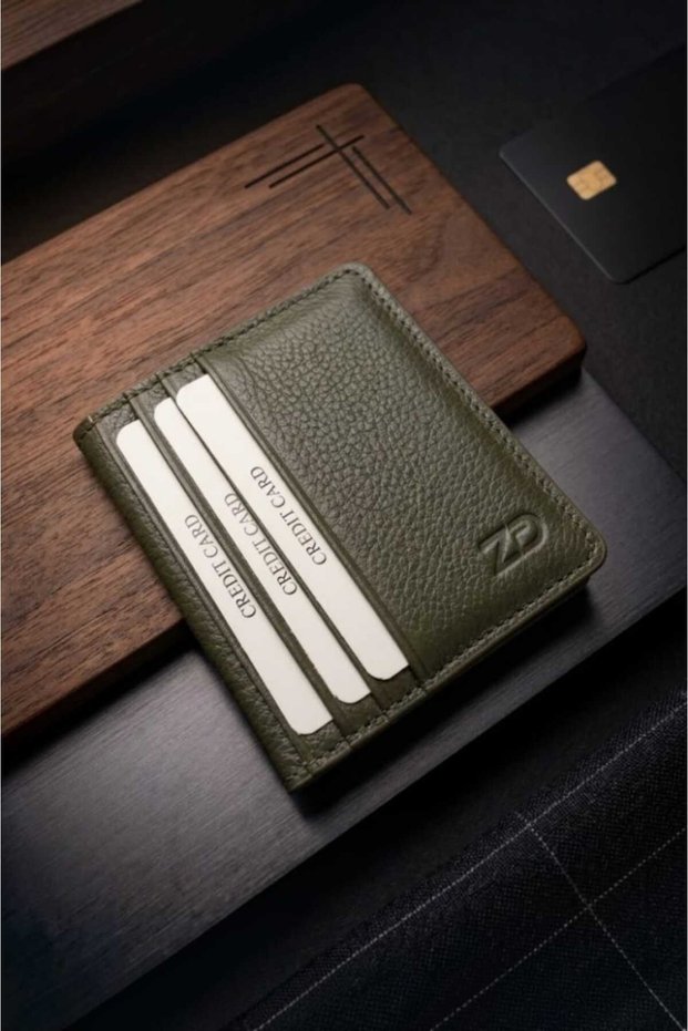 Otto Genuine Leather Wallet and Slim Card Holder with Snap Closure and Money Compartment (10X8.5 cm)