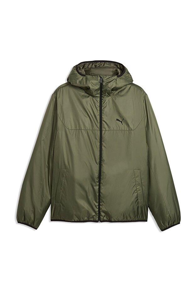 Essentials Light Padded Men's Khaki Hooded Coat