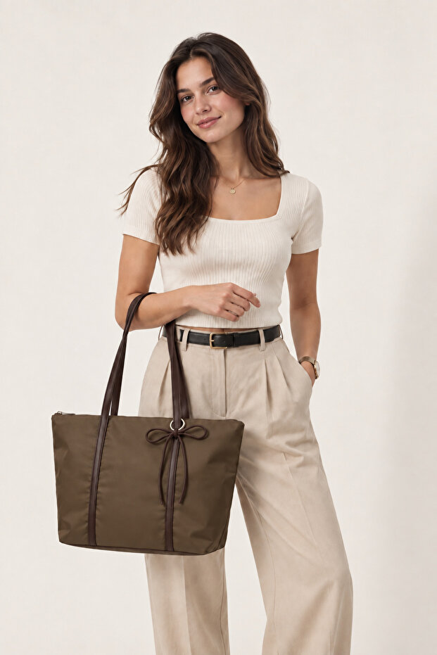 Ribbon Tote Çanta