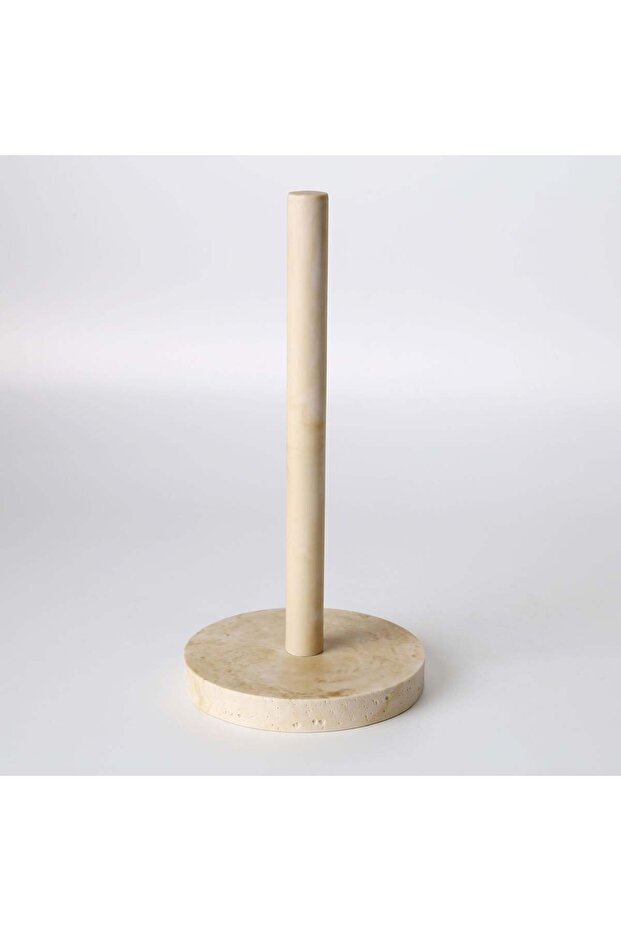 Travertine Paper Towel Holder Ecru