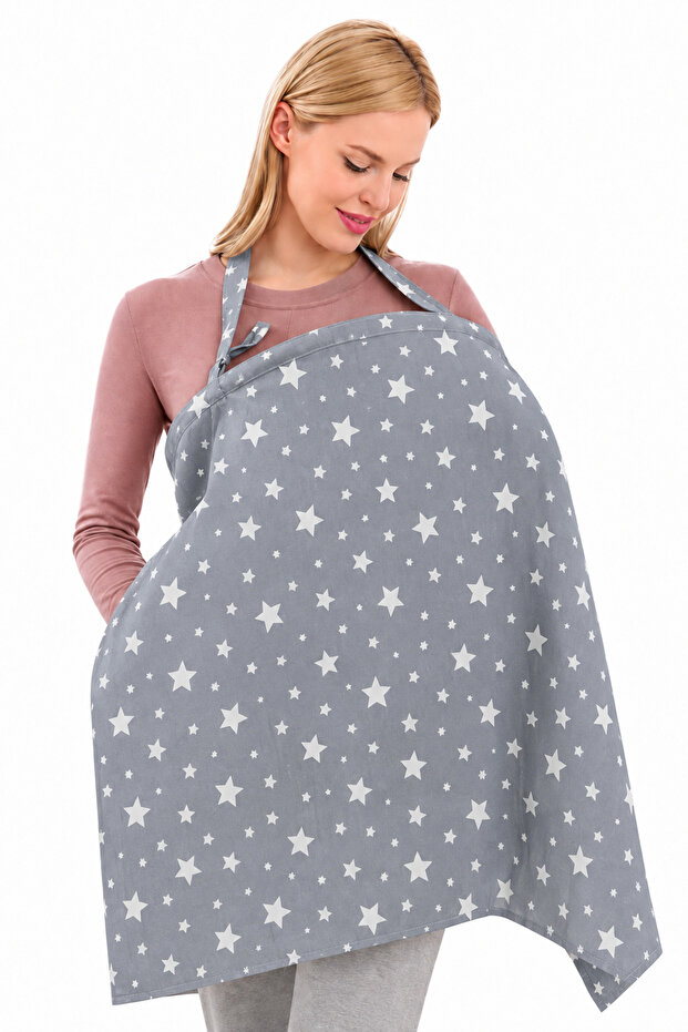 Baby Nursing Cover, Stroller Cover, 80X100 cm Nursing Bib