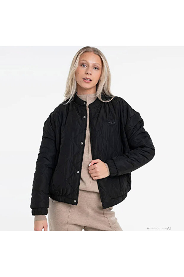Athleisure Women's Coat V6Rl03Wl132-Jblk Cecilia Puffer Quilted Jacket