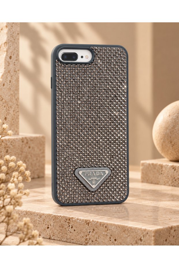 iPhone 7-8 Plus (5.5 Inch) Compatible Shiny Diamond Rhinestone Diamond Sequin Glitter Lux Cover Case