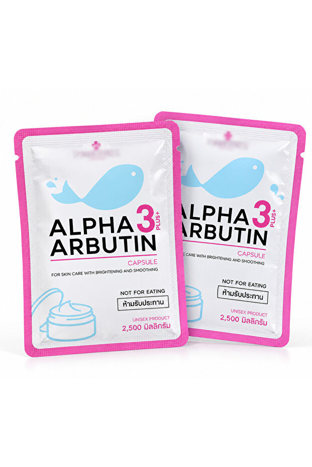 Alpha Arbutin 3 Cosmetic Powder, Skin Care Powder for External Use, Beauty Care Ingredient for Face & Body, 2.5g Sachet