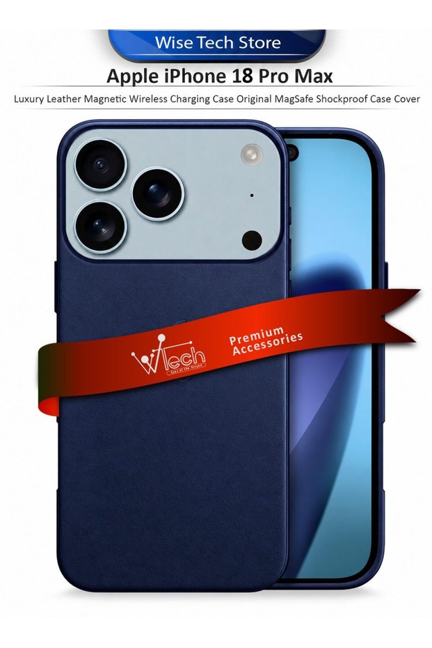 Apple iPhone 18 Pro Max 5G 2026 Premium Luxury Leather Magnetic Wireless Charging Case Original Magsafe Shockproof Case Cover