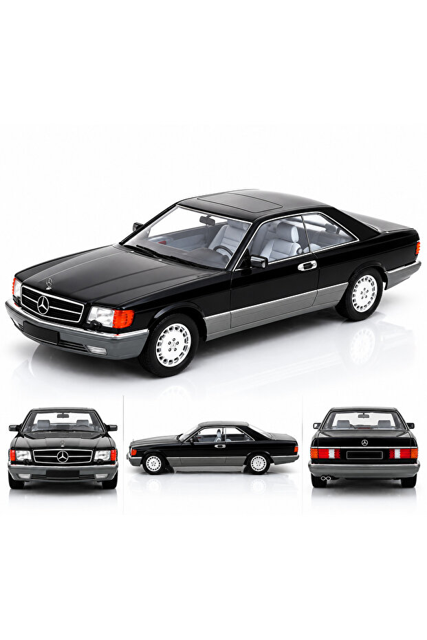 Scale 1:18 Mercedes-Benz 560 Sec C126 1985 Black – 1000 Units Produced Worldwide