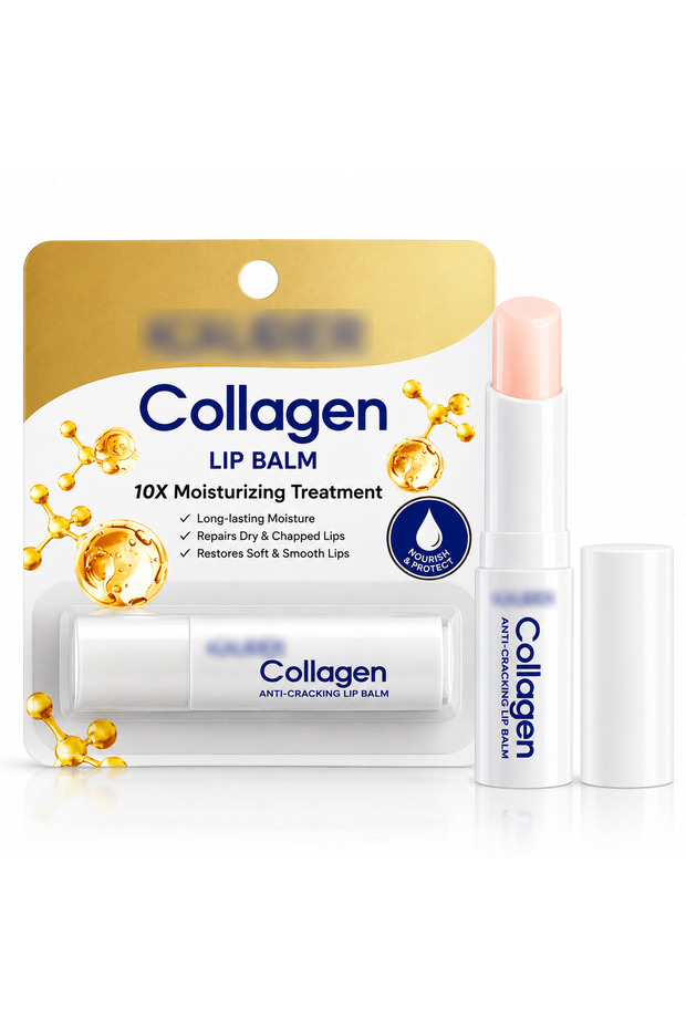 Collagen Lip Balm – Moisturizing Lip Care for Dry & Chapped Lips – Smooth Protective Lip Balm with Lightweight Texture – Daily Lip Moisturizer for Soft, Hydrated-Looking Lips