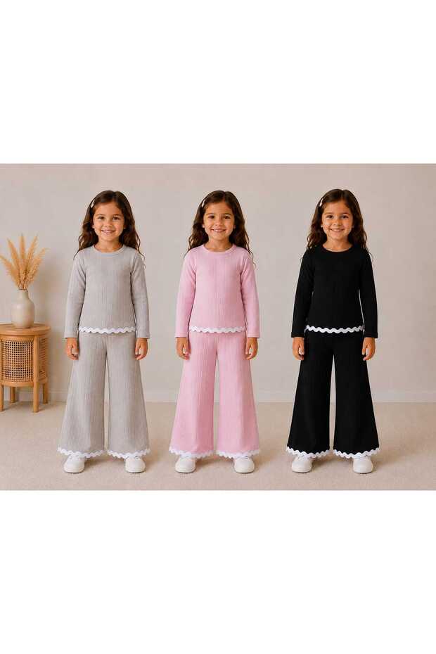 Girl's 6-Piece Top and Bottom Set 3-8 Years Old