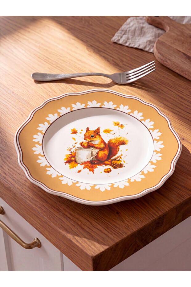 Sparkling Choices Squirrel Printed Porcelain Plate from Shining Store