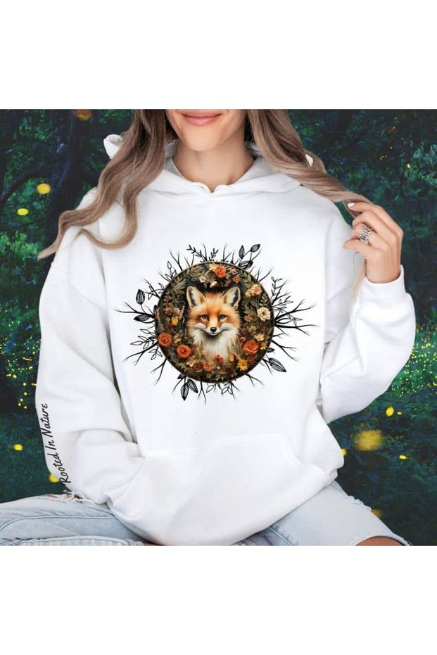 Unisex White 3 Thread Raster Oversize Hooded Sweatshirt Basic Comfortable Cut