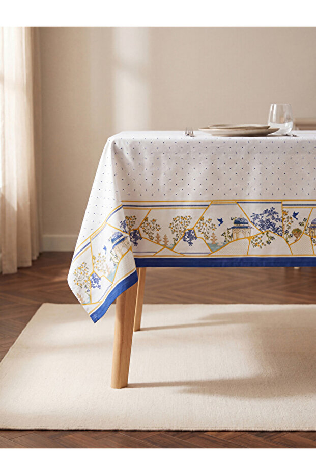 Sparkling Choices Patchwork Embroidered Tablecloth from Shining Store