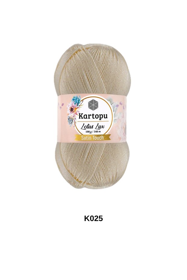 1 piece kartopu lotus lux 100 gram 340 meters microfiber anti-pilling acrylic 4% sim hand knitting yarn color: k025